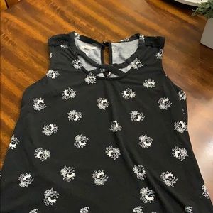 Black and White Blouse